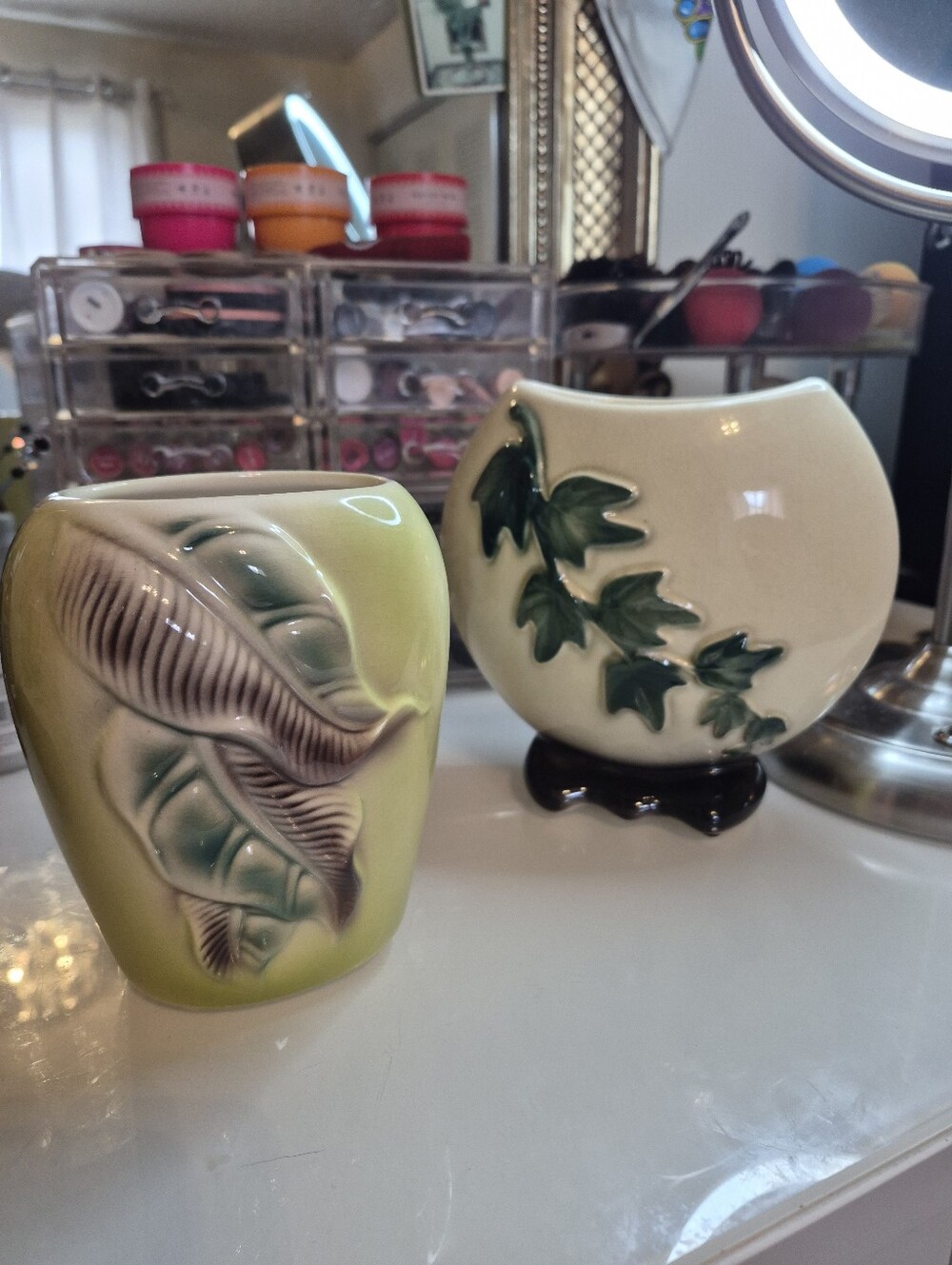 Pair of Royal Copley Vases